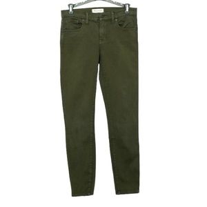 Madewell Hunter Green Skinny Skinny  Stretch Jeans Size 27